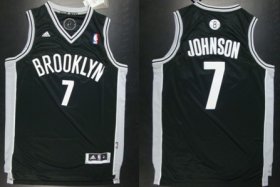 Wholesale Cheap Brooklyn Nets #7 Joe Johnson Revolution 30 Swingman Black Jersey