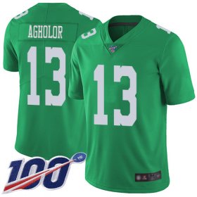Wholesale Cheap Nike Eagles #13 Nelson Agholor Green Men\'s Stitched NFL Limited Rush 100th Season Jersey