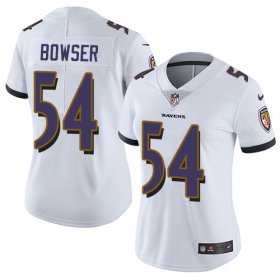 Wholesale Cheap Nike Ravens #54 Tyus Bowser White Women\'s Stitched NFL Vapor Untouchable Limited Jersey