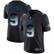 Wholesale Cheap Nike Lions #9 Matthew Stafford Black Men's Stitched NFL Vapor Untouchable Limited Smoke Fashion Jersey