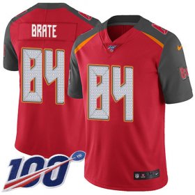 Wholesale Cheap Nike Buccaneers #84 Cameron Brate Red Team Color Men\'s Stitched NFL 100th Season Vapor Untouchable Limited Jersey