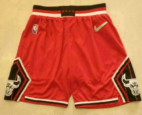Wholesale Cheap Men\'s Chicago Bulls Red Nike 75th Anniversary Diamond 2021 Stitched Shorts