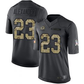 Wholesale Cheap Nike Packers #23 Jaire Alexander Black Men\'s Stitched NFL Limited 2016 Salute To Service Jersey