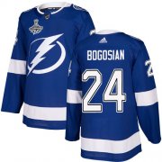 Cheap Adidas Lightning #24 Zach Bogosian Blue Home Authentic Youth 2020 Stanley Cup Champions Stitched NHL Jersey