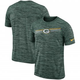 Wholesale Cheap Green Bay Packers Nike Sideline Velocity Performance T-Shirt Heathered Green