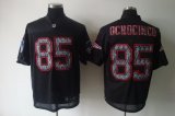 Wholesale Cheap Sideline Black United Patriots #85 Chad Ochocinco Black Stitched NFL Jersey
