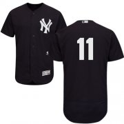 Wholesale Cheap Yankees #11 Brett Gardner Navy Blue Flexbase Authentic Collection Stitched MLB Jersey