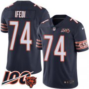 Wholesale Cheap Nike Bears #74 Germain Ifedi Navy Blue Team Color Youth Stitched NFL 100th Season Vapor Untouchable Limited Jersey