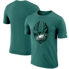 Wholesale Cheap Men\'s Philadelphia Eagles Nike Midnight Green Fan Gear Icon Performance T-Shirt