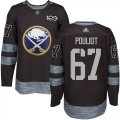 Wholesale Cheap Adidas Sabres #67 Benoit Pouliot Black 1917-2017 100th Anniversary Stitched NHL Jersey