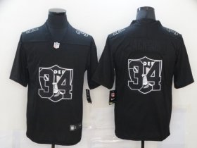 Wholesale Cheap Men\'s Las Vegas Raiders #34 Bo Jackson Black 2020 Shadow Logo Vapor Untouchable Stitched NFL Nike Limited Jersey