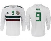 Wholesale Cheap Mexico #9 Raul Away Long Sleeves Soccer Country Jersey