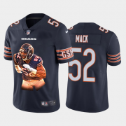 Wholesale Cheap Men's Chicago Bears #52 Khalil Mack Navy Blue Player Portrait Edition 2020 Vapor Untouchable Stitched NFL Nike Limited Jersey