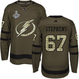 Cheap Adidas Lightning #67 Mitchell Stephens Green Salute to Service 2020 Stanley Cup Champions Stitched NHL Jersey