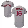 Wholesale Cheap Red Sox #16 Andrew Benintendi Grey Flexbase Authentic Collection 2018 World Series Stitched MLB Jersey