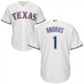 Wholesale Cheap Rangers #1 Elvis Andrus White Cool Base Stitched Youth MLB Jersey