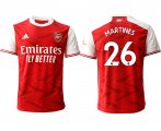Wholesale Cheap Men 2020-2021 club Arsenal home aaa version 26 red Soccer Jerseys