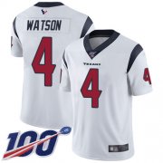Wholesale Cheap Nike Texans #4 Deshaun Watson White Men's Stitched NFL 100th Season Vapor Limited Jersey