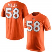 Wholesale Cheap Denver Broncos #58 Von Miller Nike Player Pride Name & Number T-Shirt Orange