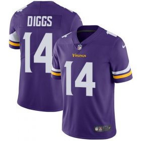 Wholesale Cheap Nike Vikings #14 Stefon Diggs Purple Team Color Men\'s Stitched NFL Vapor Untouchable Limited Jersey