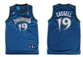 Wholesale Cheap Minnesota Timberwolves #19 Sam Cassell Blue Swingman Jersey