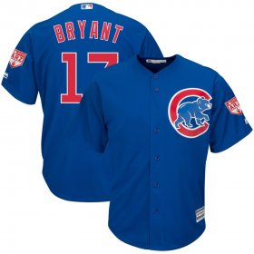 Wholesale Cheap Cubs #17 Kris Bryant Blue 2019 Spring Training Cool Base Stitched MLB Jersey