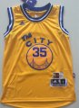 Cheap Youth Golden State Warriors #35 Kevin Durant Yellow The City Swingman Basketball Jersey