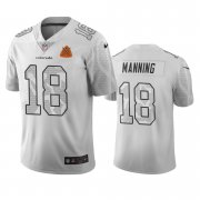 Wholesale Cheap Denver Broncos #18 Peyton Manning White Vapor Limited City Edition NFL Jersey