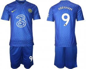 Wholesale Cheap Men 2021-2022 Club Chelsea home blue 9 Nike Soccer Jersey