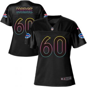 Wholesale Cheap Nike Bills #60 Mitch Morse Black Women\'s NFL Fashion Game Jersey