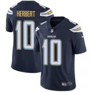 Wholesale Cheap Nike Chargers #10 Justin Herbert Navy Blue Team Color Men's Stitched NFL Vapor Untouchable Limited Jersey