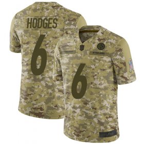 Wholesale Cheap Nike Steelers #6 Devlin Hodges Camo Men\'s Stitched NFL Limited 2018 Salute To Service Jersey