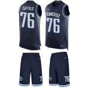 Wholesale Cheap Nike Titans #76 Rodger Saffold Navy Blue Team Color Men's Stitched NFL Limited Tank Top Suit Jersey