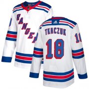 Wholesale Cheap Adidas Rangers #18 Walt Tkaczuk White Away Authentic Stitched NHL Jersey