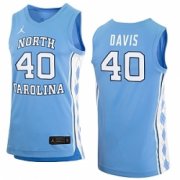 Wholesale Cheap Men's North Carolina Tarheels #40 Hubert Davis Blue basketball jerseys