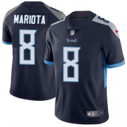 Wholesale Cheap Nike Titans #8 Marcus Mariota Navy Blue Team Color Men's Stitched NFL Vapor Untouchable Limited Jersey