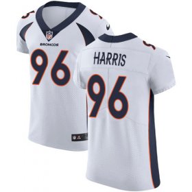 Wholesale Cheap Nike Broncos #96 Shelby Harris White Men\'s Stitched NFL New Elite Jersey