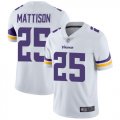 Wholesale Cheap Nike Vikings #25 Alexander Mattison White Men's Stitched NFL Vapor Untouchable Limited Jersey