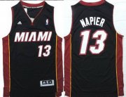Wholesale Cheap Miami Heat #13 Shabazz Napier Revolution 30 Swingman Black Jersey