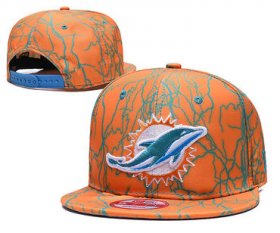 Wholesale Cheap Dolphins Team Logo Orange Adjustable Hat TX