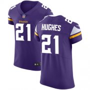 Wholesale Cheap Nike Vikings #21 Mike Hughes Purple Team Color Men's Stitched NFL Vapor Untouchable Elite Jersey