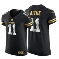 Wholesale Cheap San Francisco 49ers #11 Brandon Aiyuk Men's Nike Black Edition Vapor Untouchable Elite NFL Jersey