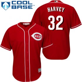 Wholesale Cheap Reds #32 Matt Harvey Red Cool Base Stitched Youth MLB Jersey