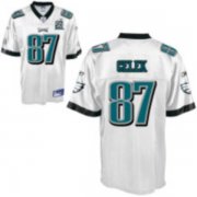 Wholesale Cheap Eagles #87 Brent Celek White Stitched Team 50TH Anniversary Patch NFL Jersey