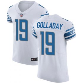 Wholesale Cheap Nike Lions #19 Kenny Golladay White Men\'s Stitched NFL Vapor Untouchable Elite Jersey
