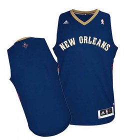 Wholesale Cheap New Orleans Pelicans Blank Navy Blue Swingman Jersey
