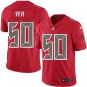 Wholesale Cheap Nike Buccaneers #50 Vita Vea Red Men's Stitched NFL Limited Rush Jersey