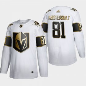 Wholesale Cheap Vegas Golden Knights #81 Jonathan Marchessault Men\'s Adidas White Golden Edition Limited Stitched NHL Jersey