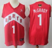 Wholesale Cheap Raptors #1 Tracy Mcgrady Red 2019 Finals Bound Basketball Swingman Earned Edition Jersey