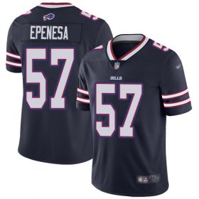 Wholesale Cheap Nike Bills #57 A.J. Epenesas Navy Men\'s Stitched NFL Limited Inverted Legend Jersey